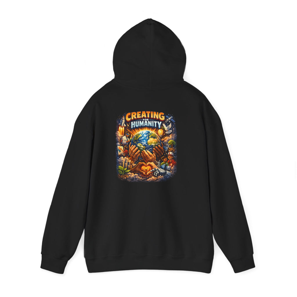 Earth & Hands Hoodie — Protect Humanity Graphic Pullover