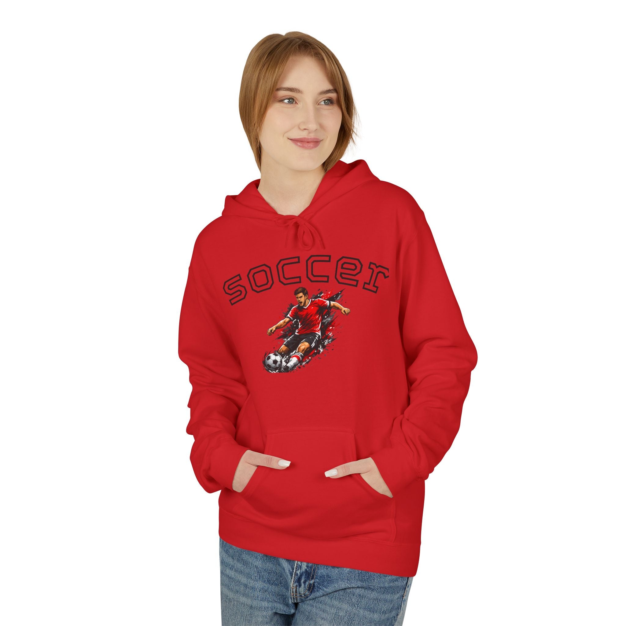 Soccer Player Graphic Hoodie