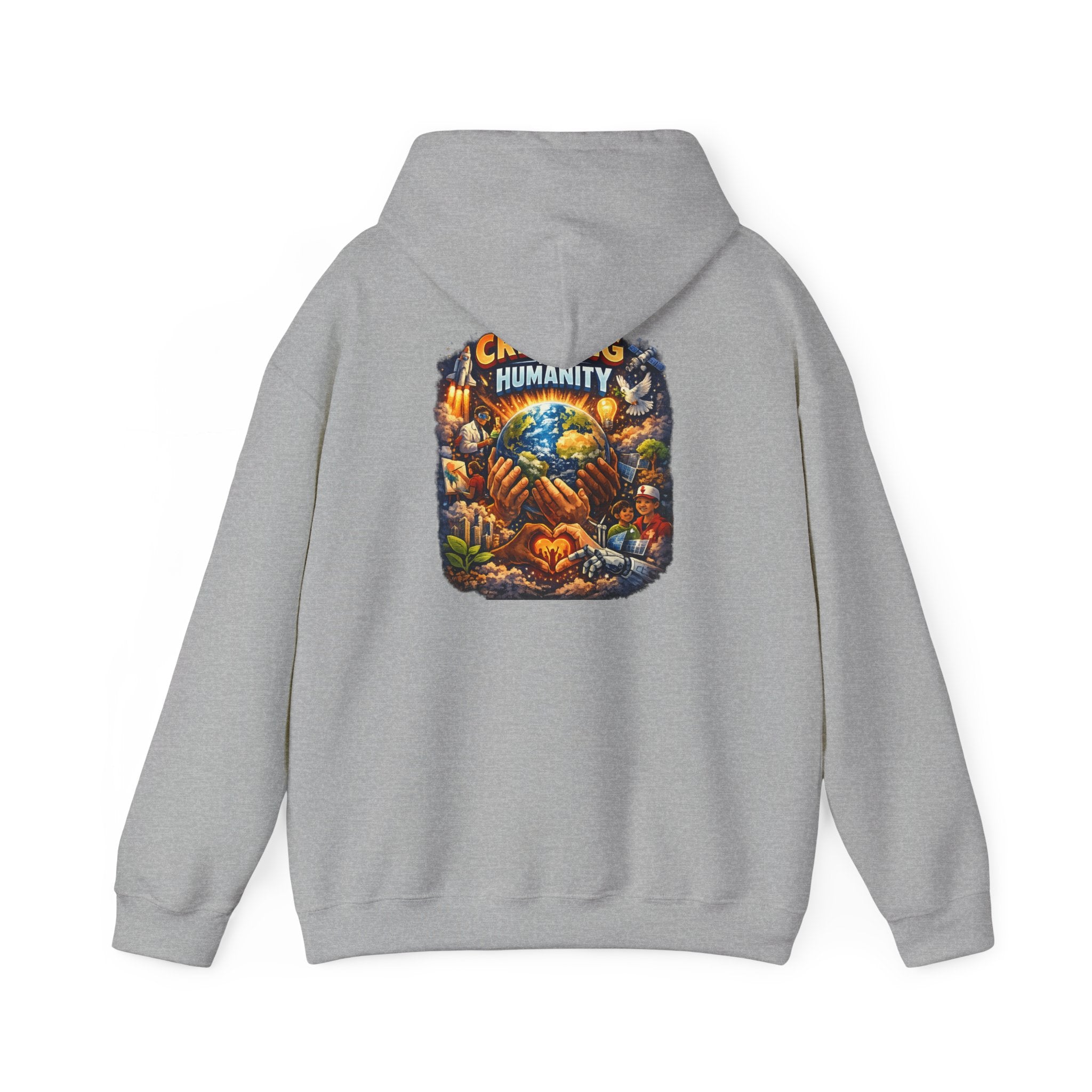 Earth & Hands Hoodie — Protect Humanity Graphic Pullover