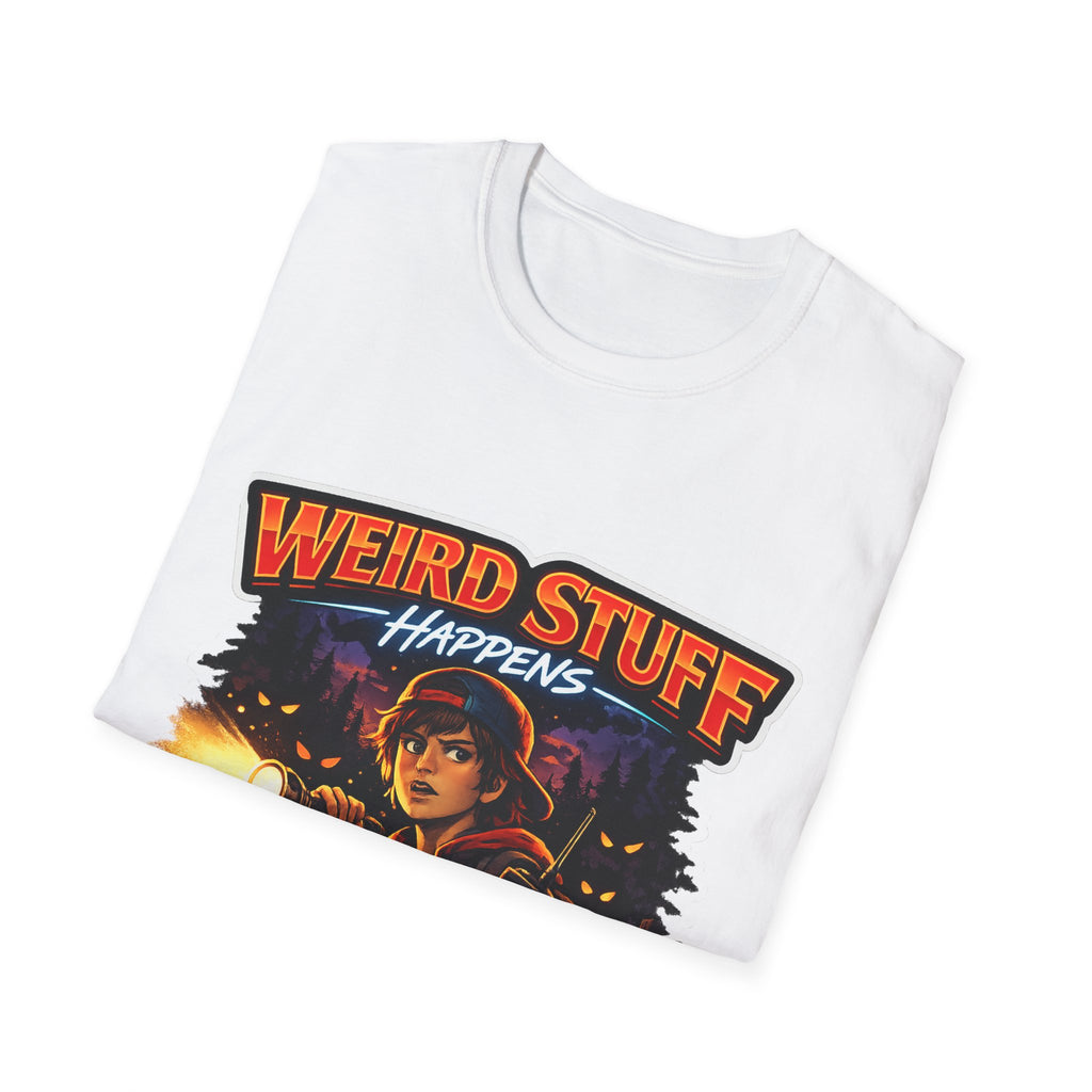 Weird Stuff Happens T-Shirt — Retro Stranger Things Style Graphic Tee