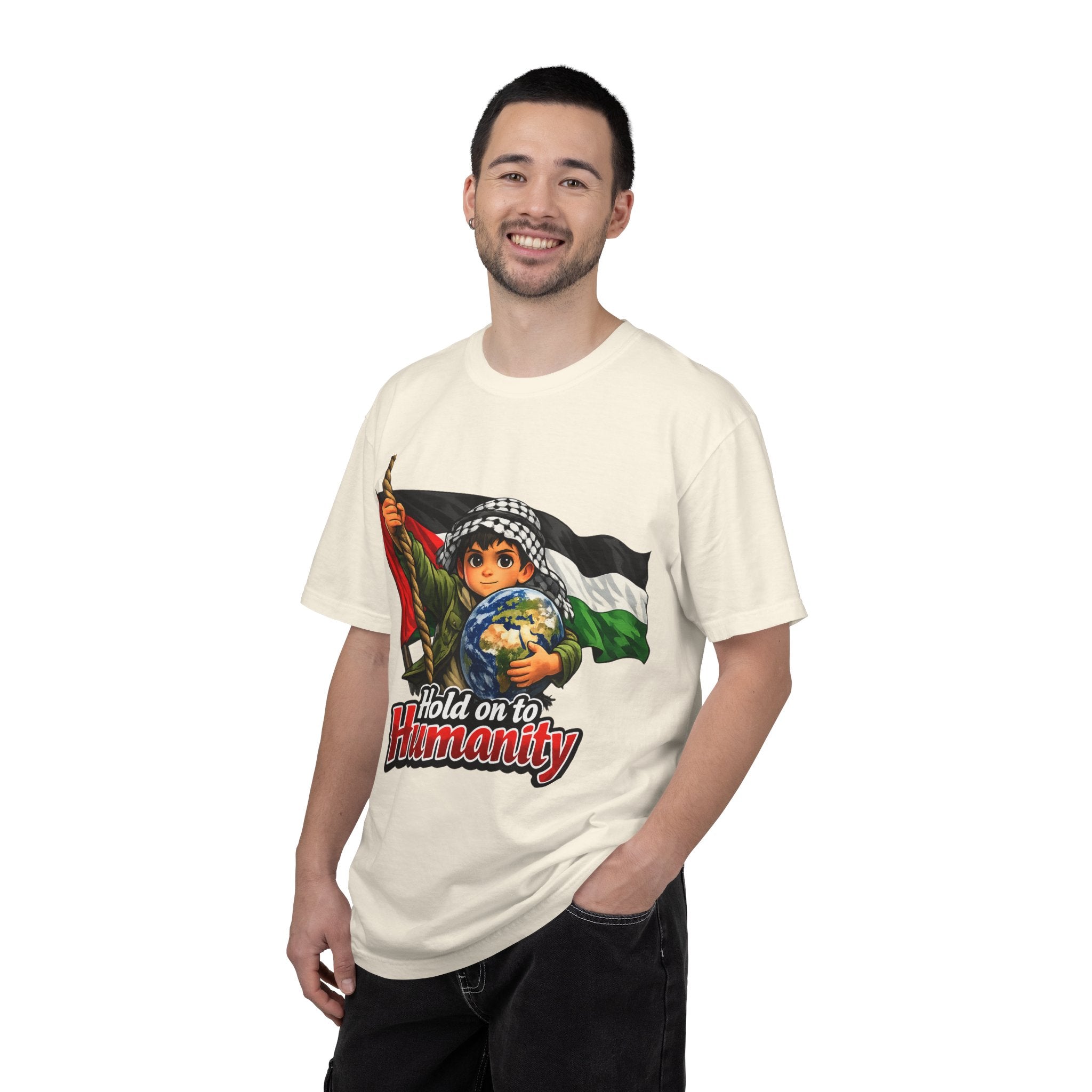 Hold On to Humanity T-Shirt — Palestinian Solidarity Graphic Tee