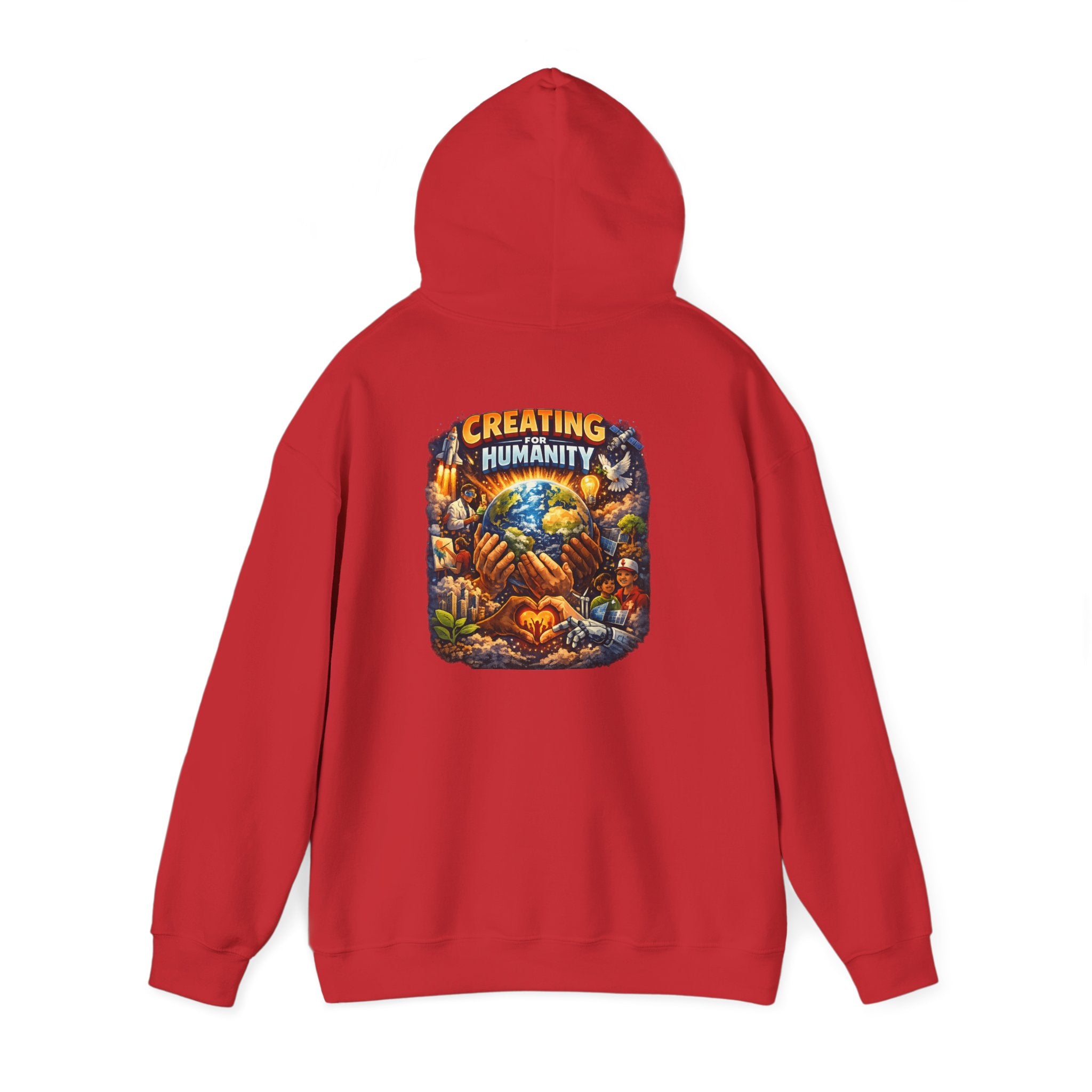 Earth & Hands Hoodie — Protect Humanity Graphic Pullover