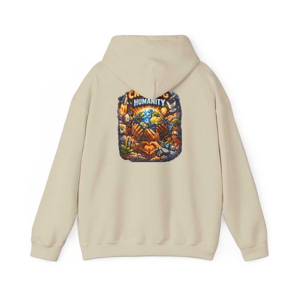 Earth & Hands Hoodie — Protect Humanity Graphic Pullover