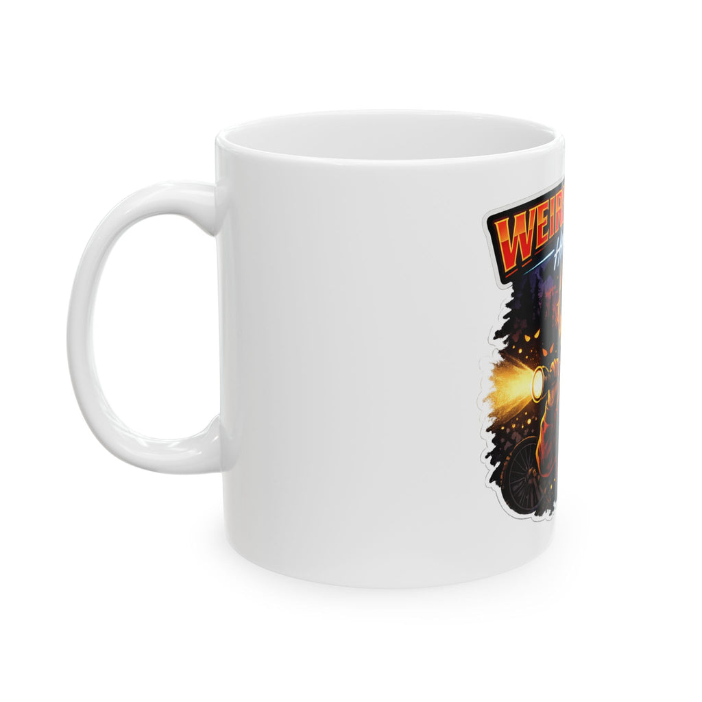 Weird Stuff Happens Mug — Retro Stranger-Inspired Ceramic Coffee Cup (11oz, 15oz)
