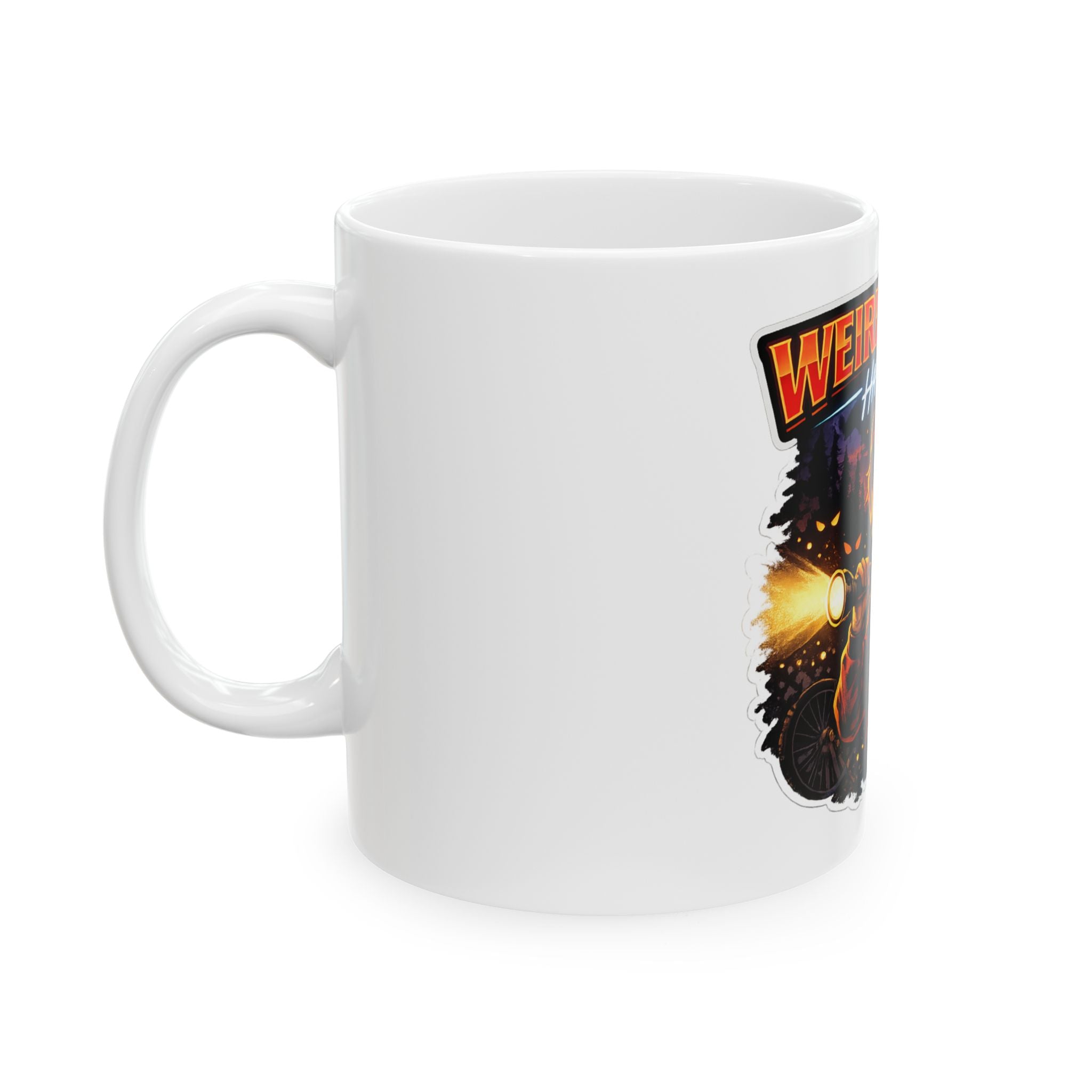 Weird Stuff Happens Mug — Retro Stranger-Inspired Ceramic Coffee Cup (11oz, 15oz)