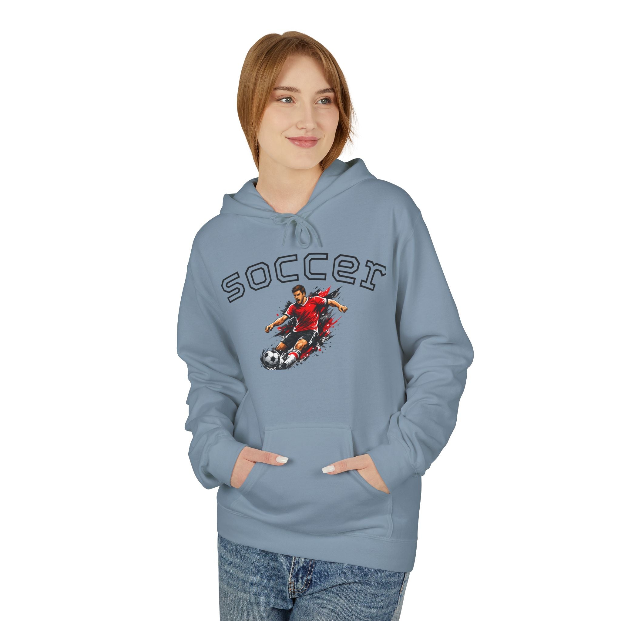 Soccer Player Graphic Hoodie